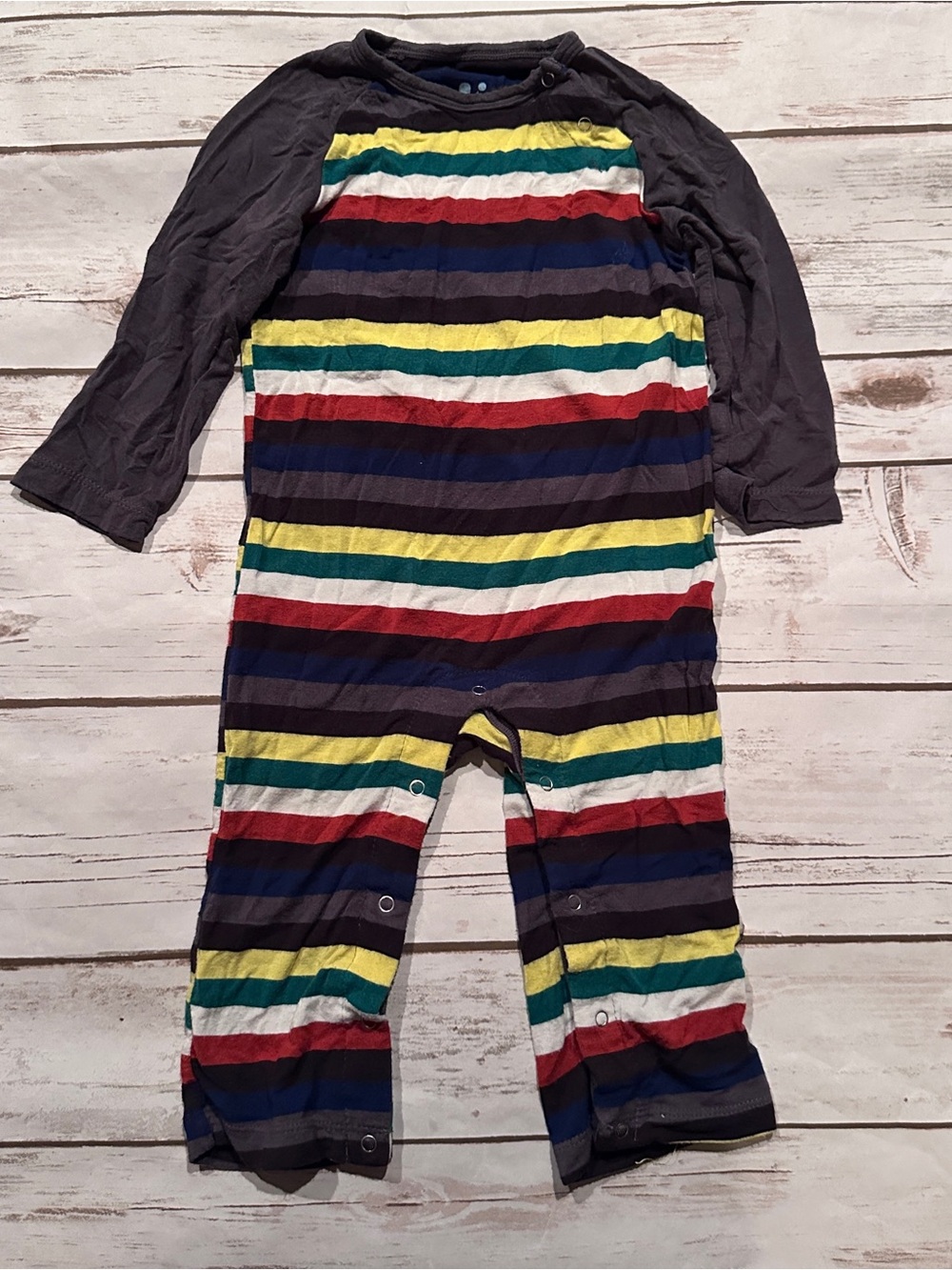 Kickee Pants London Striped Baby Romper